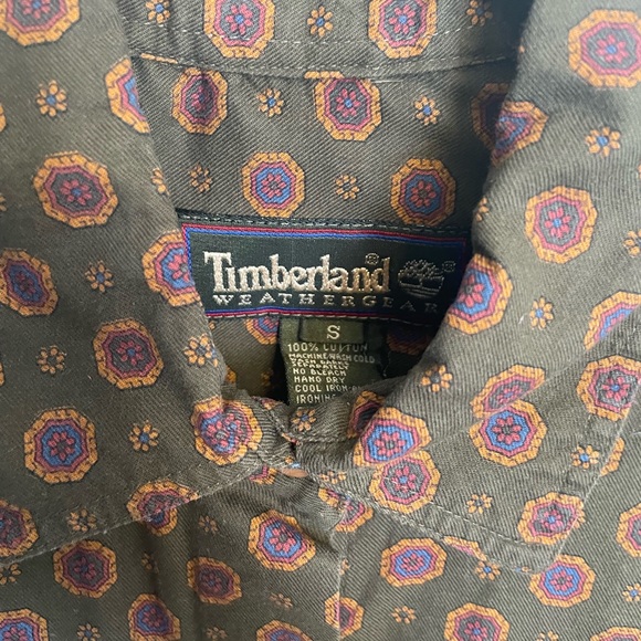 Vintage Timberland Medallion Print Button Up - Picture 2 of 9